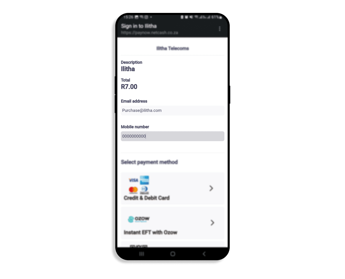 How to: Recharge using EFT - Ilitha Telecoms
